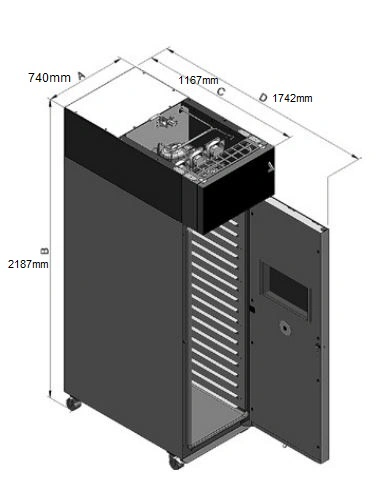 Armoire de fermentation contrôlée pour plateaux