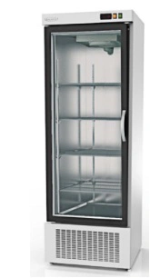 Armoire gourmet Blanc avec 1 porte vitrée positive