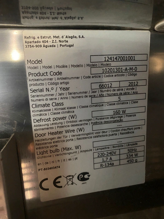 Armoire réfrigérée positive gastronorm inox 750L