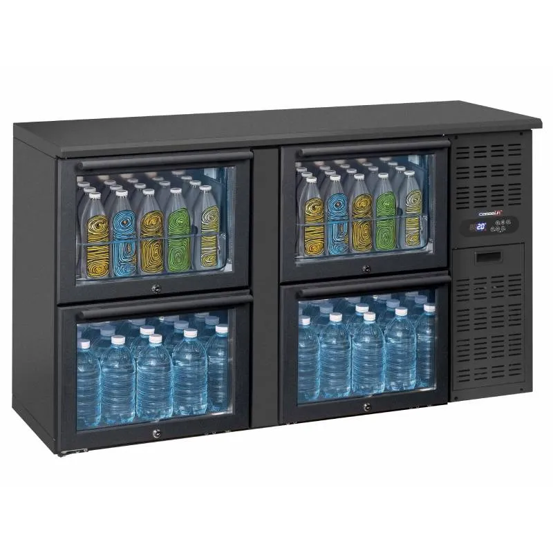 Arrière-bar 4 tiroirs vitrés 302 L – froid ventilé