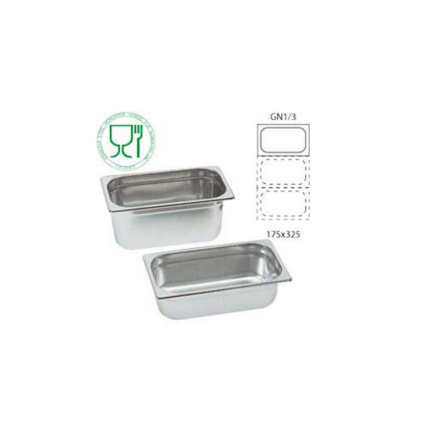 Bac Gastronorme Inox GN 1/3 Prof. 150 mm