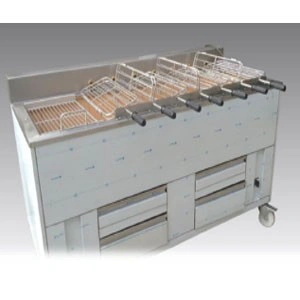 Barbecue portugais 7 grilles rotatives +1 fixe