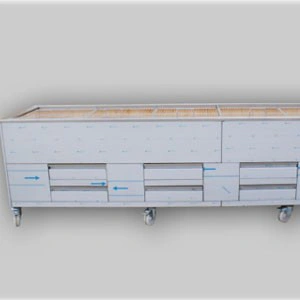 Barbecue portugais grilles fixe 2000mm