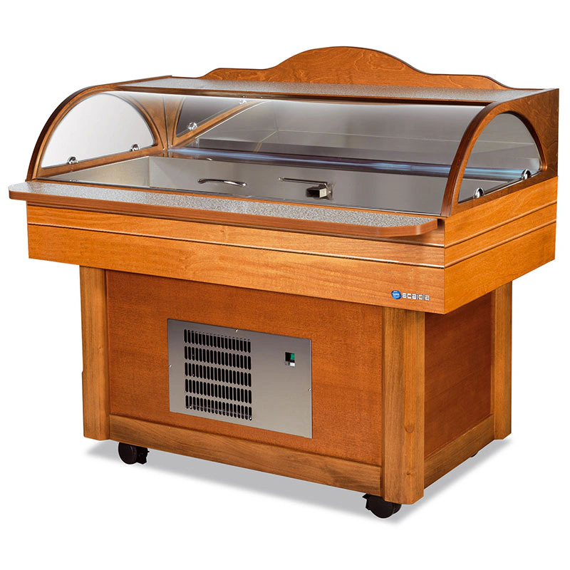 BUFFET DE POISSON en bois mobile
