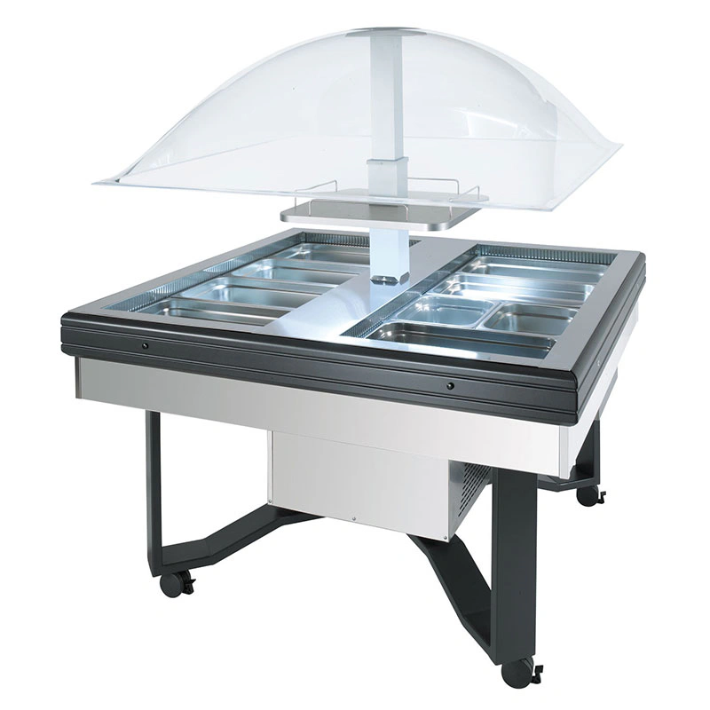 Buffet réfrigéré central inox