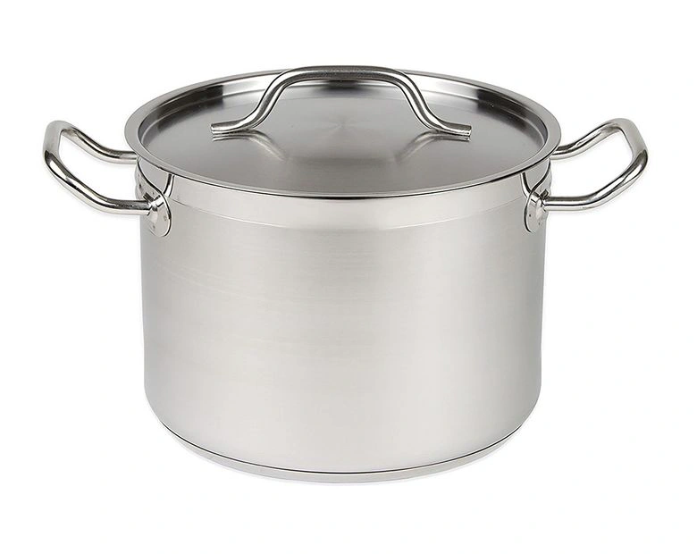 CASSEROLE EN ACIER INOXYDABLE + COUVERCLE