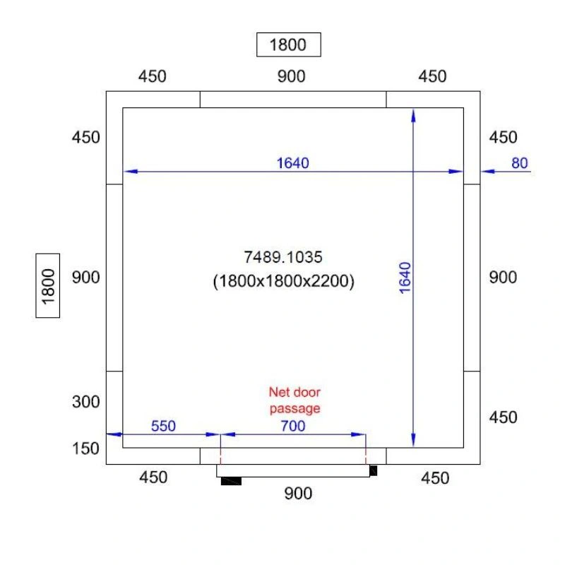 Chambre Froide Positive/Négative - Capacité 5.5 m³