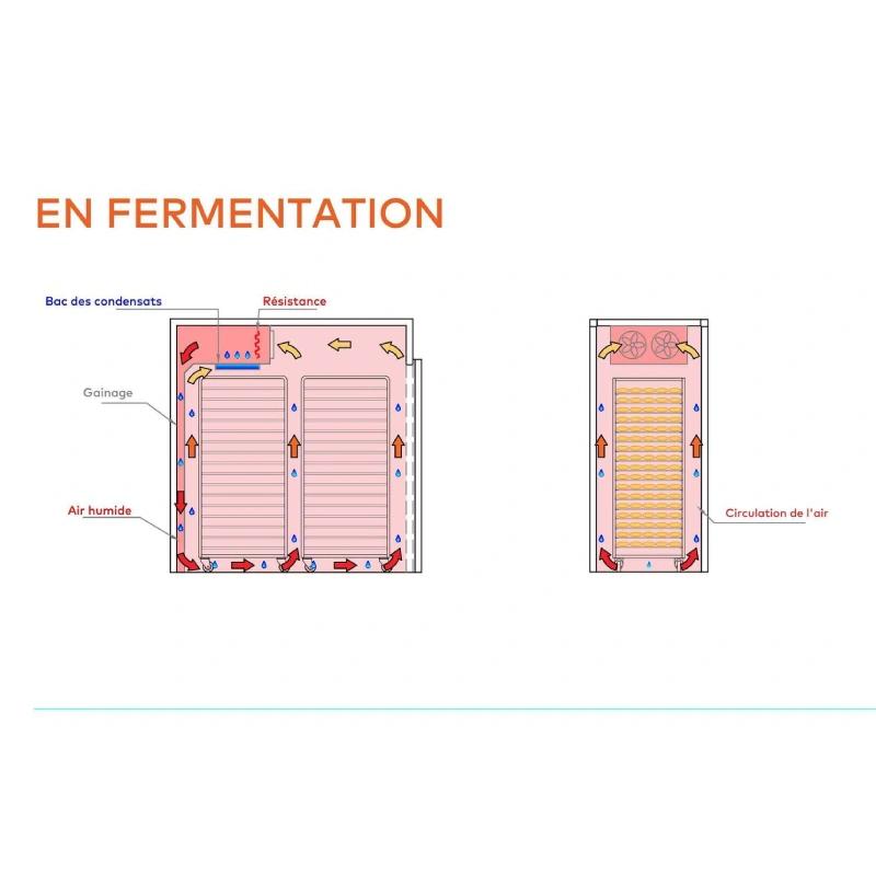 Chambres de fermentation contrôlée Blue Roll 46