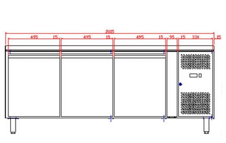 Comptoir de boulangerie Positif - 3 Portes