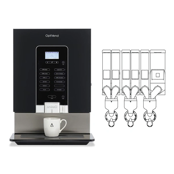 Distributeur café 6 bacs 8.3 L OPTIVEND ANIMO