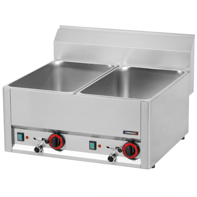 Double bain-marie GN 1/1 avec vannes de vidange 66