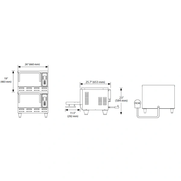 Four à cuisson rapide TORNADO 2 TURBOCHEF