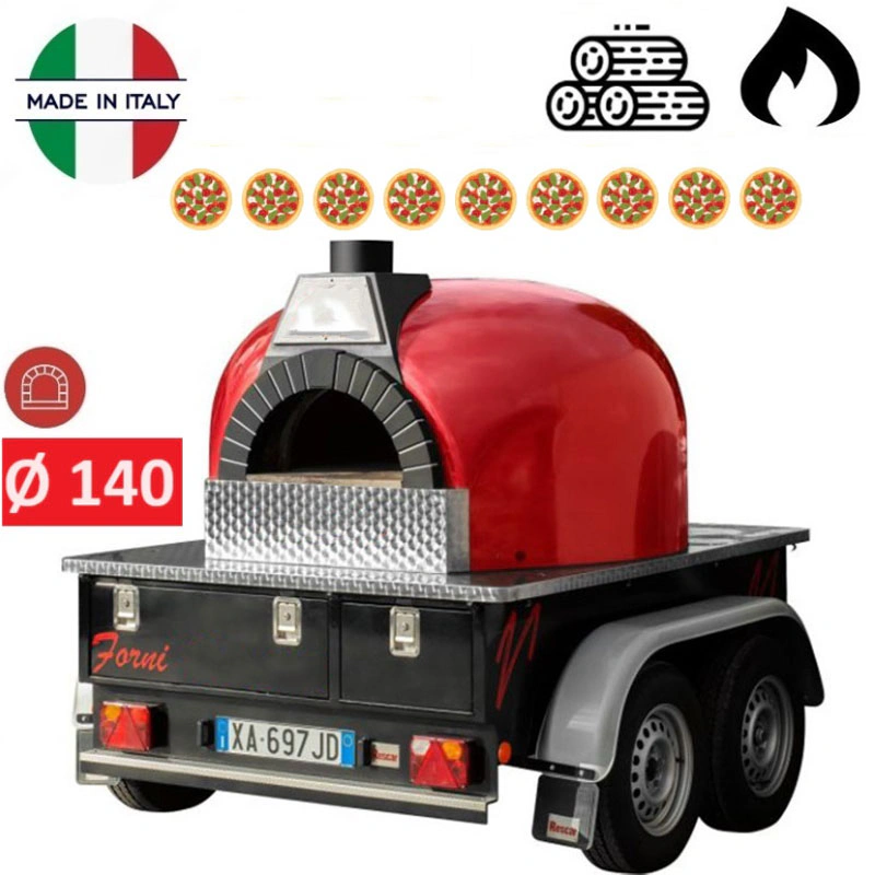 Four à pizza Bois ou GAZ professionnel 140 TRAILER
