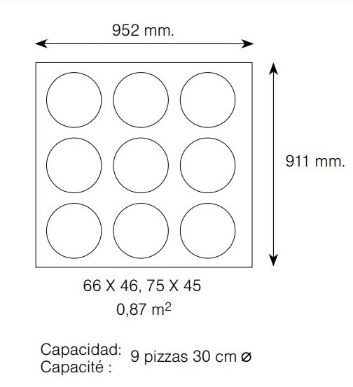 Four à Pizza Électrique 9 pizzas