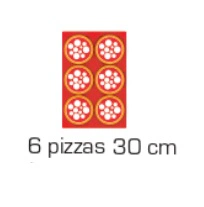 Four à pizza gamme TEKNO 1 chambre 6 pizzas