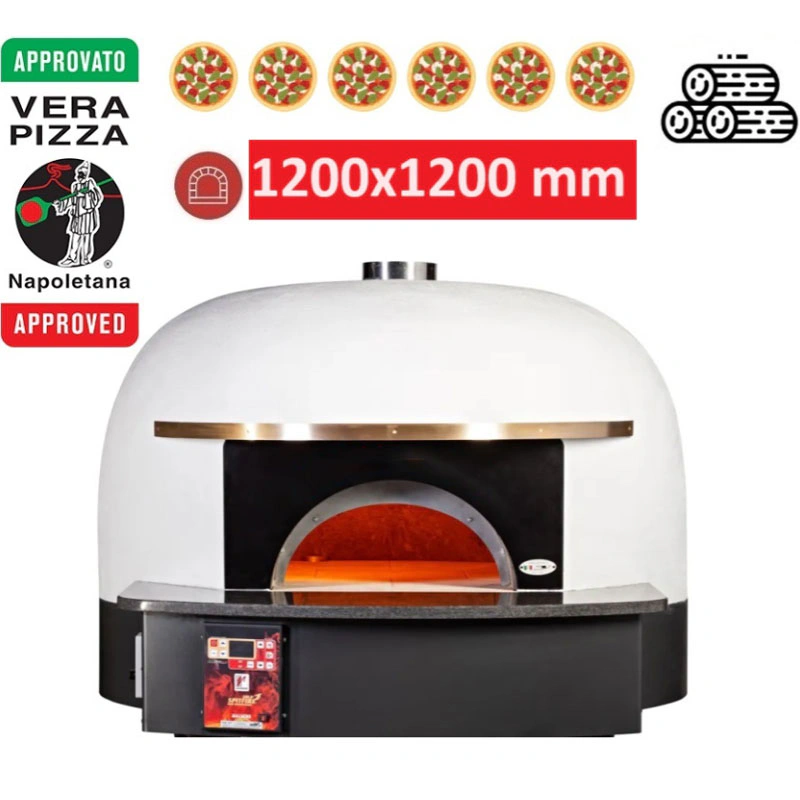 Four à pizza Napolitain bois 6 pizzas 120x120