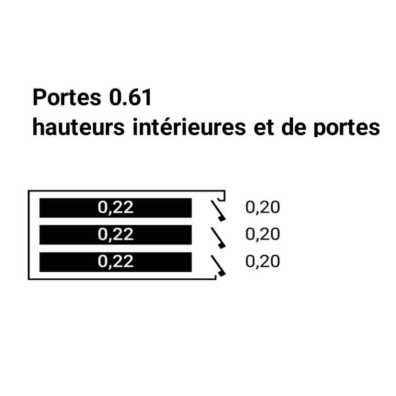 Four Anelar 3 étages -2 chambres hauteur 220 mm