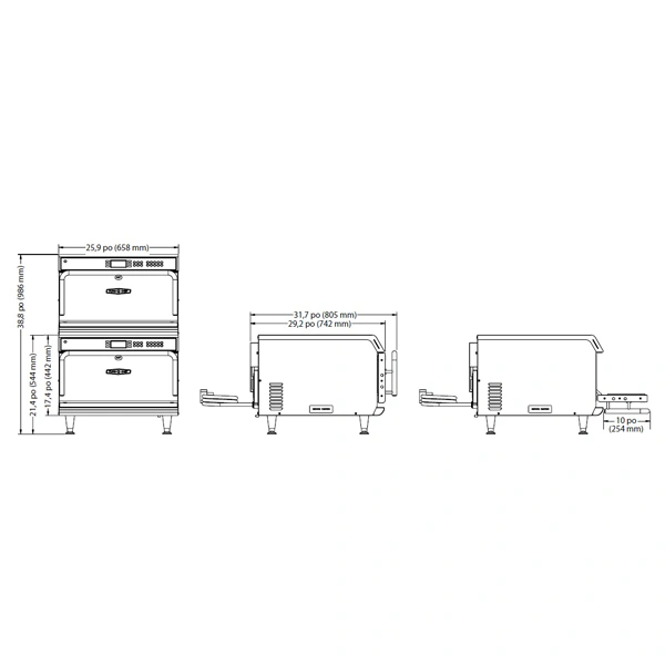 Four convoyeur HIGH h BATCH 2 TURBOCHEF