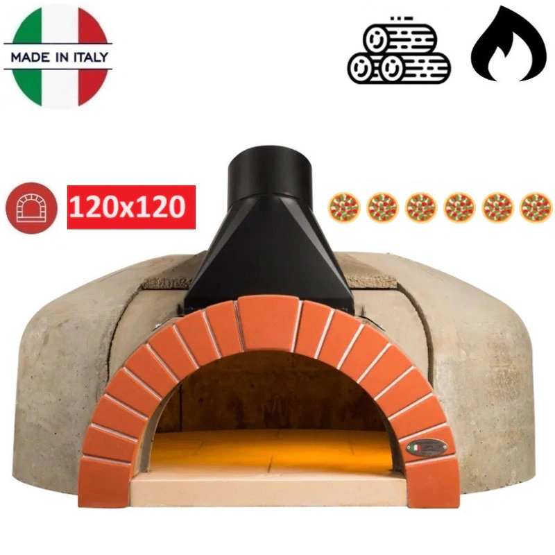 Four en kit bois ou gaz 6 pizzas 120x120 cm