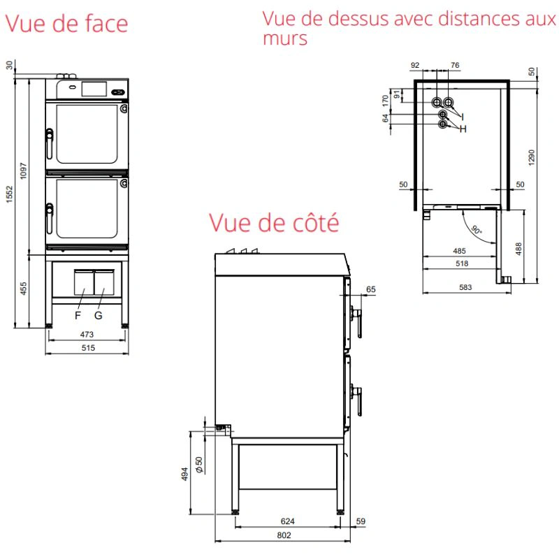 Four mixte Électrique 2en1 Mini EasyTouch – 12 niveaux GN 1/1