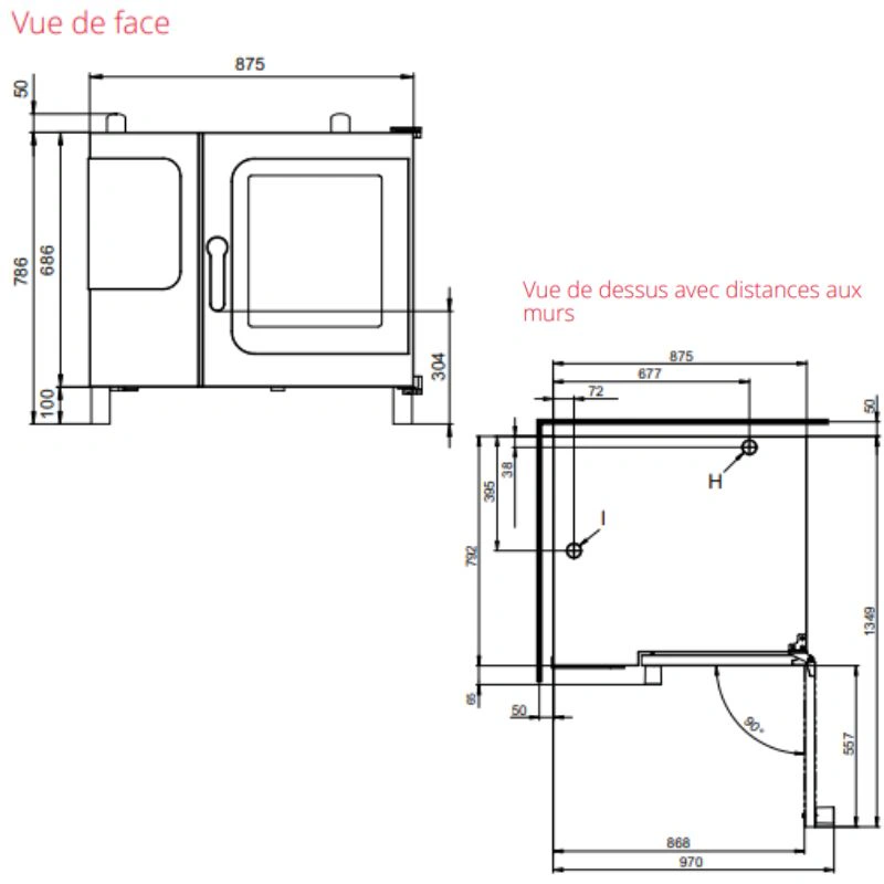 Four mixte Gaz Maxx Pro easyTouch – 6+1 niveaux GN 1/1 avec chaudière