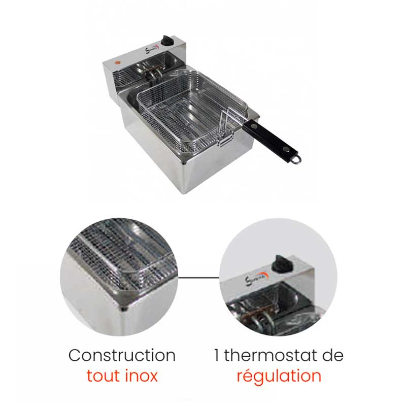 Friteuse à beignets électrique 4 Litres