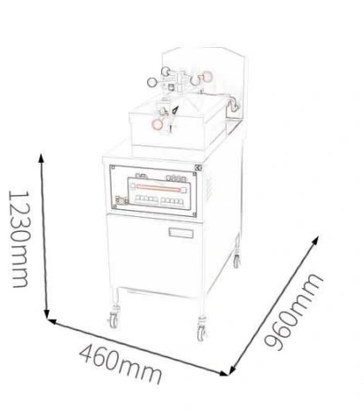 Friteuse à pression Electrique 24L