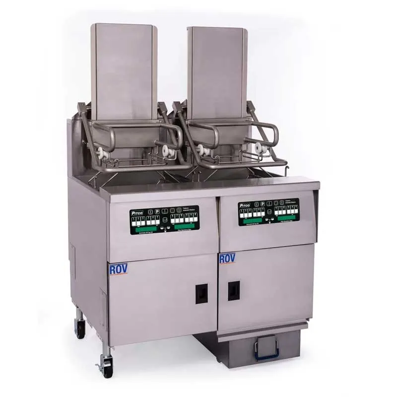 Friteuse électrique à racks avec filtration