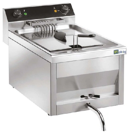 Friteuse electrique avec robinet de vidange 12L
