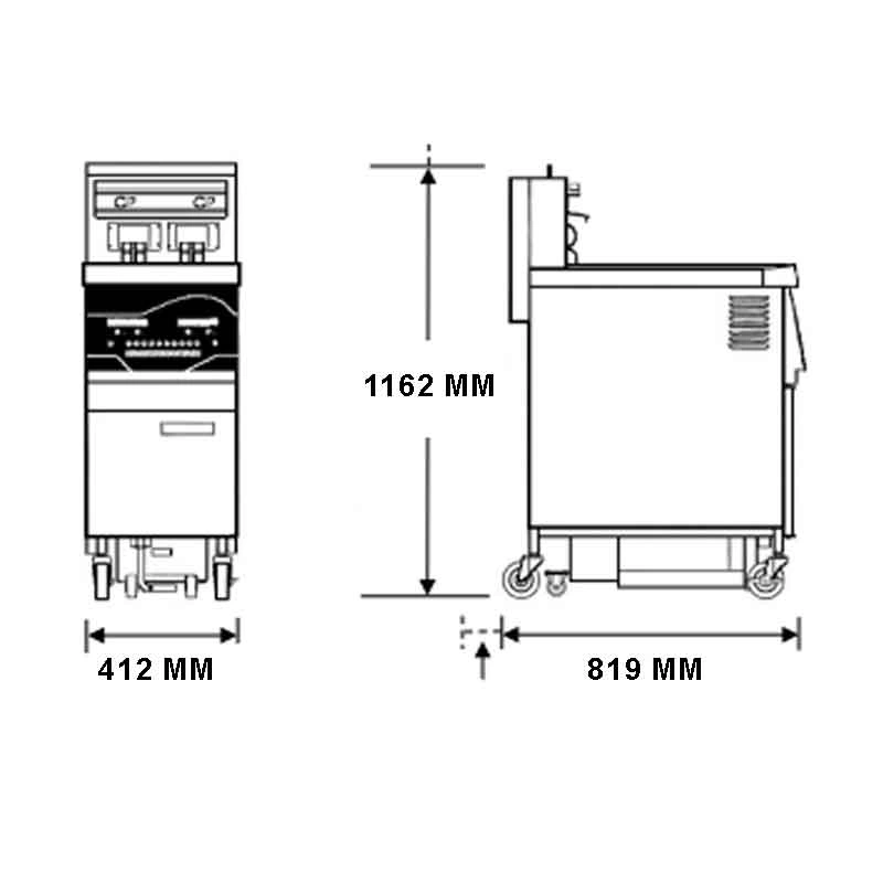 Friteuse électrique professionnelle 14L EEE141