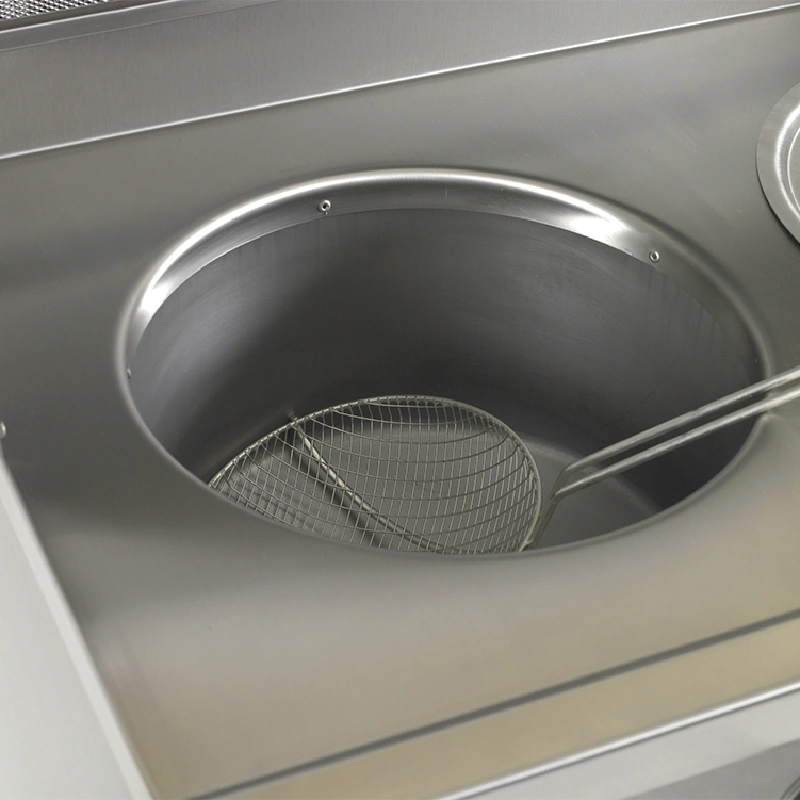 Friteuse gaz 1 cuve rondes