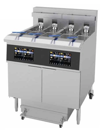 Friteuse haut rendement électrique 4 cuves 4x13L
