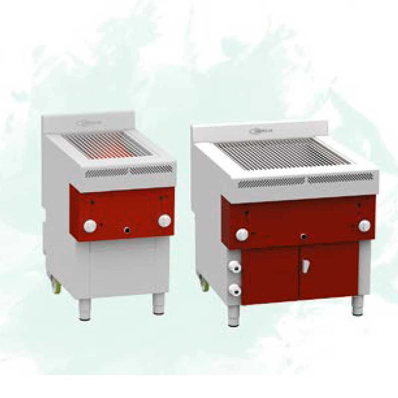Gril professionnel à gaz inox compact et efficace