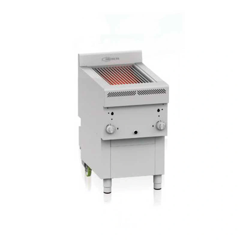 Gril professionnel à gaz inox compact