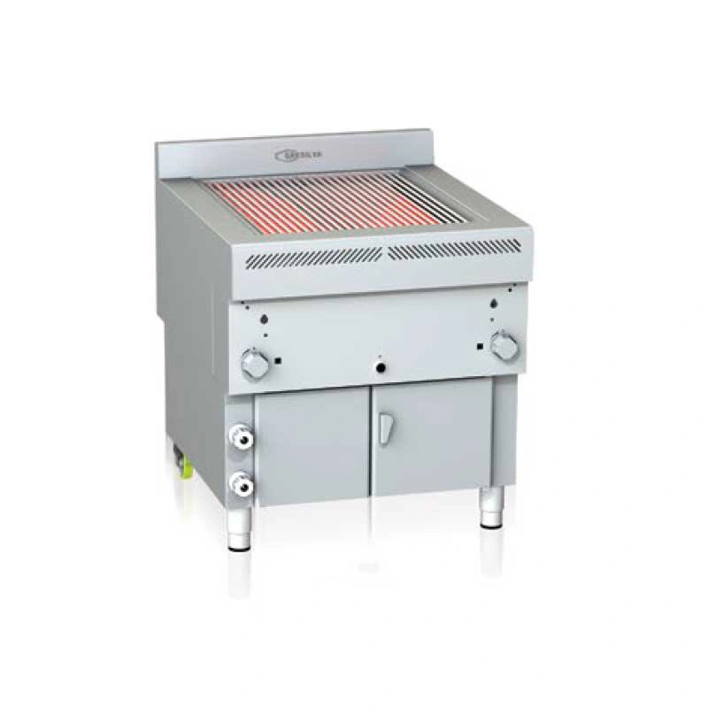 Gril professionnel à gaz inox grande capacité