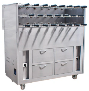 Grill Charbon de Bois Rodizio Monophase 700 Double