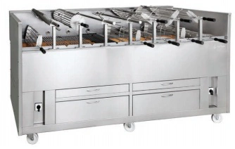 Grill Charbon de Bois Triphase 920 Double CCVR