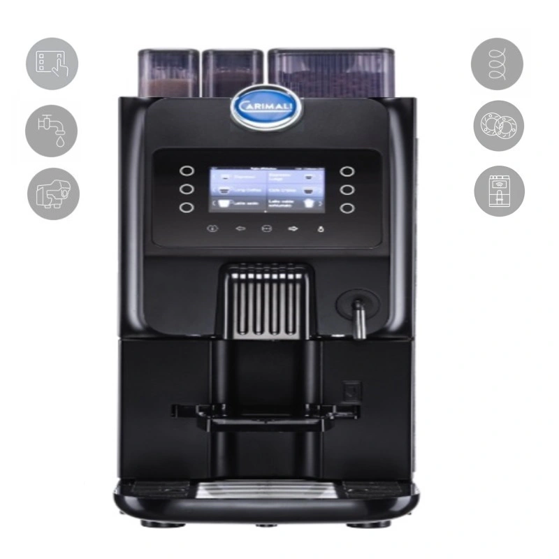 Machine espresso avec mouleuse et 2 bacs à poudres