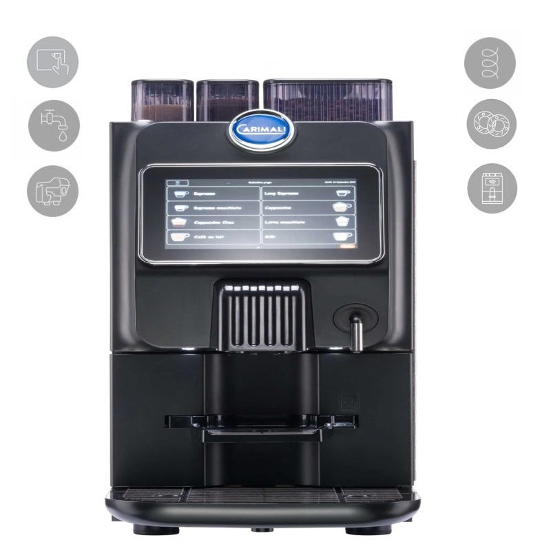 Machine espresso avec mouleuse et 2 bacs à poudres