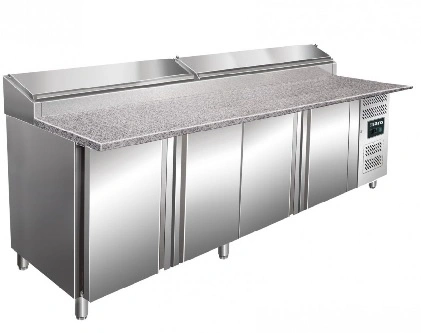 Meuble à pizza 4 portes avec granit