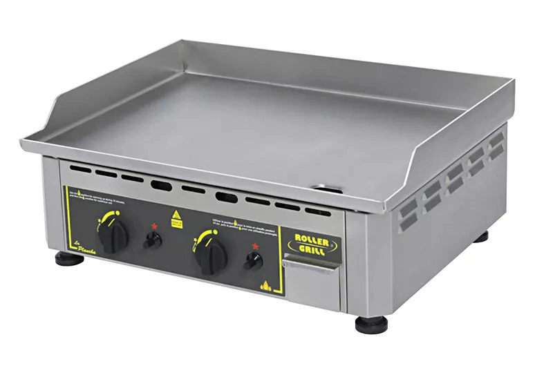 Plancha gaz professionnelle inox – 2 feux