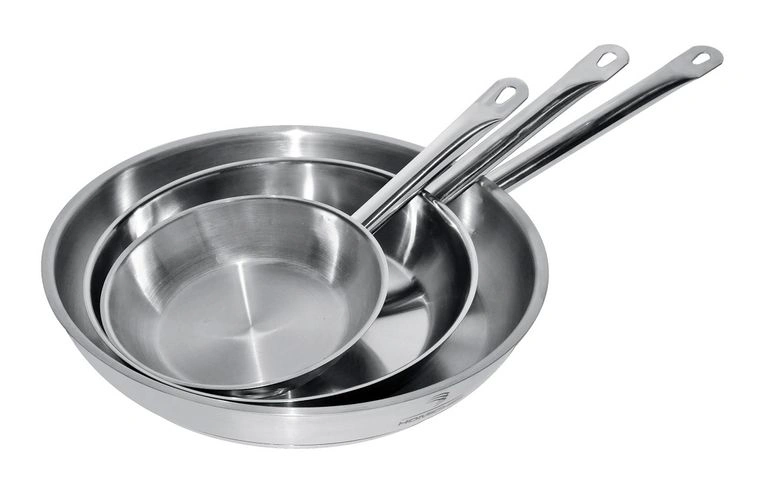 POÊLE À FRIRE EN ACIER INOX ø32 4L