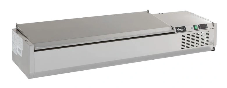 PUITS RÉFRIGÉRÉE COUVERCLE EN ACIER INOX 1/3 GN