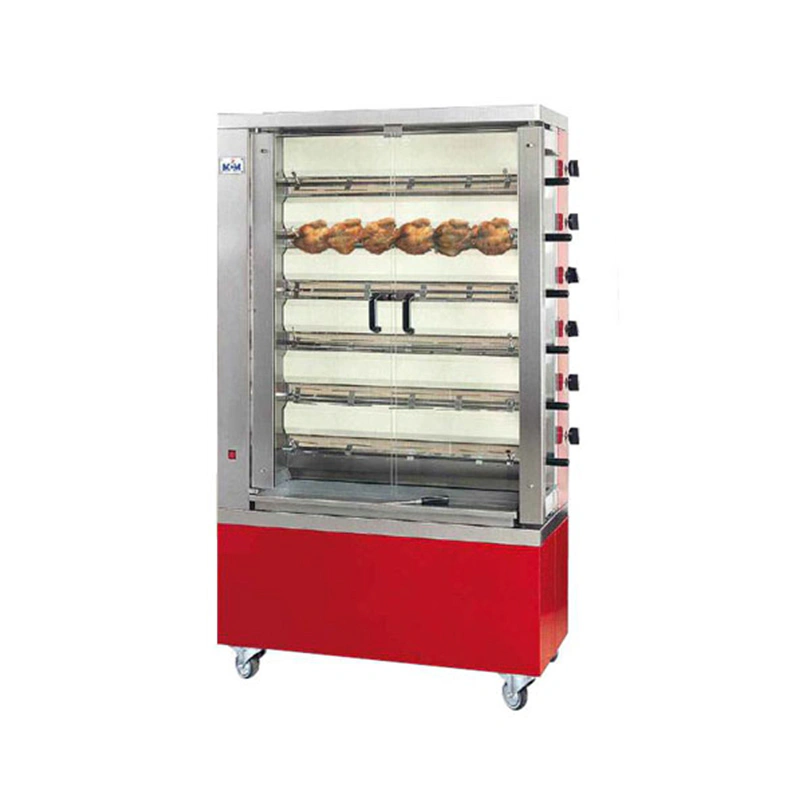 Rôtissoire à gaz 6 broches 36 poulets