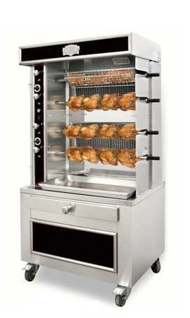 Rotissoire a poulets gaz 4 broches Série étroite