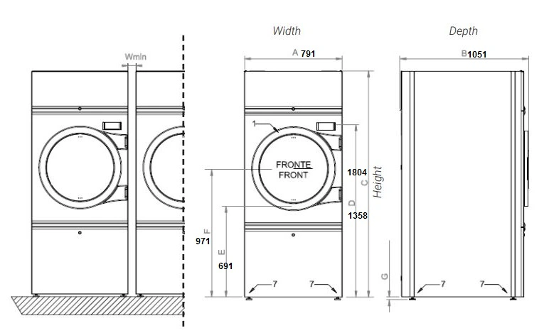 Sèche Linge à vapeur 18Kg