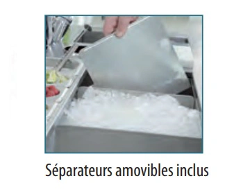 Table de cocktail avec étagère Evier à gauche