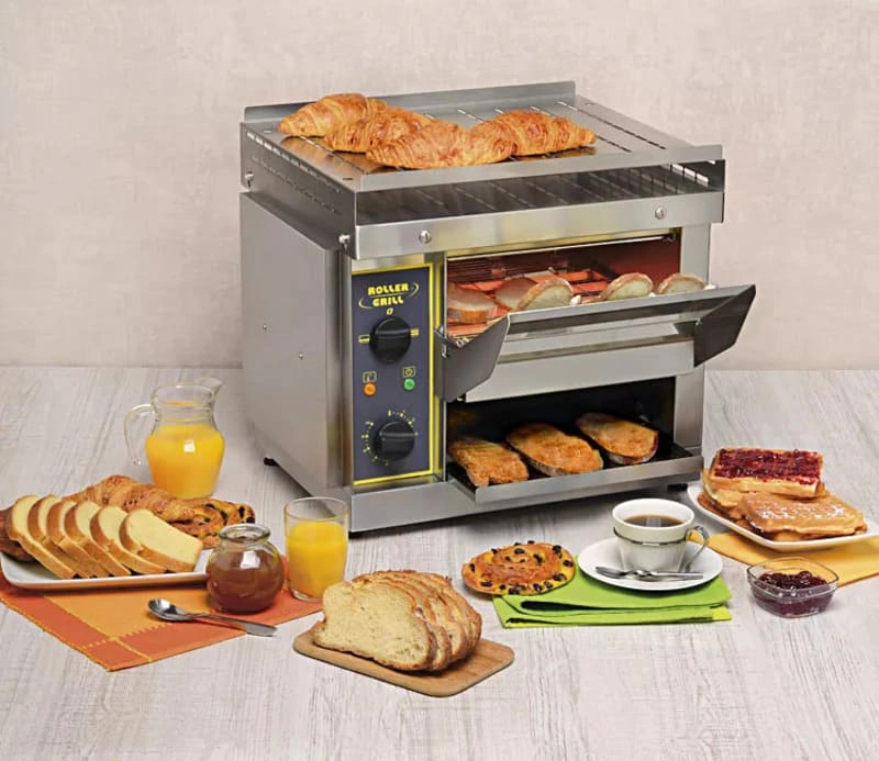 Toaster convoyeur infrarouge spécial petit-déjeuner