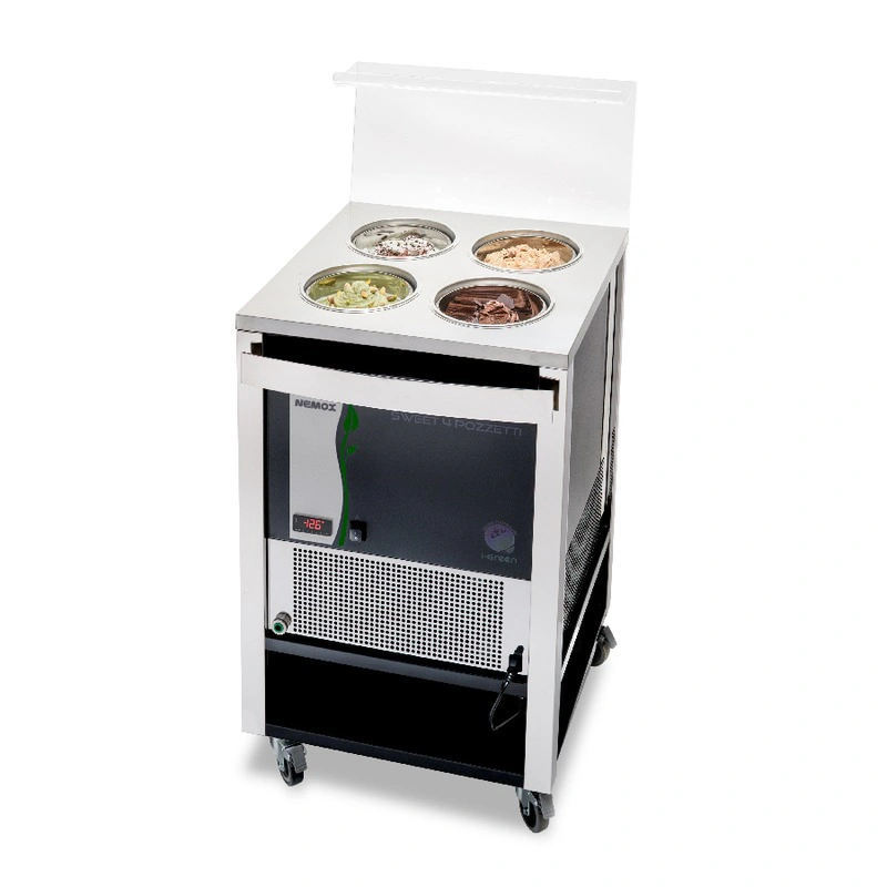 Vitrine à Glace Sweet 4 Pozzetti i-Green Noir
