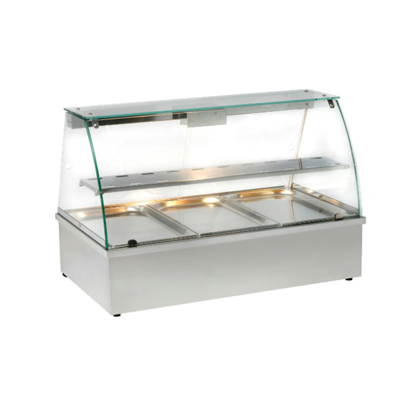 Vitrine bain-marie à poser 2 GN1/1